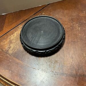 Sophisticated Black Carved Decor Piece